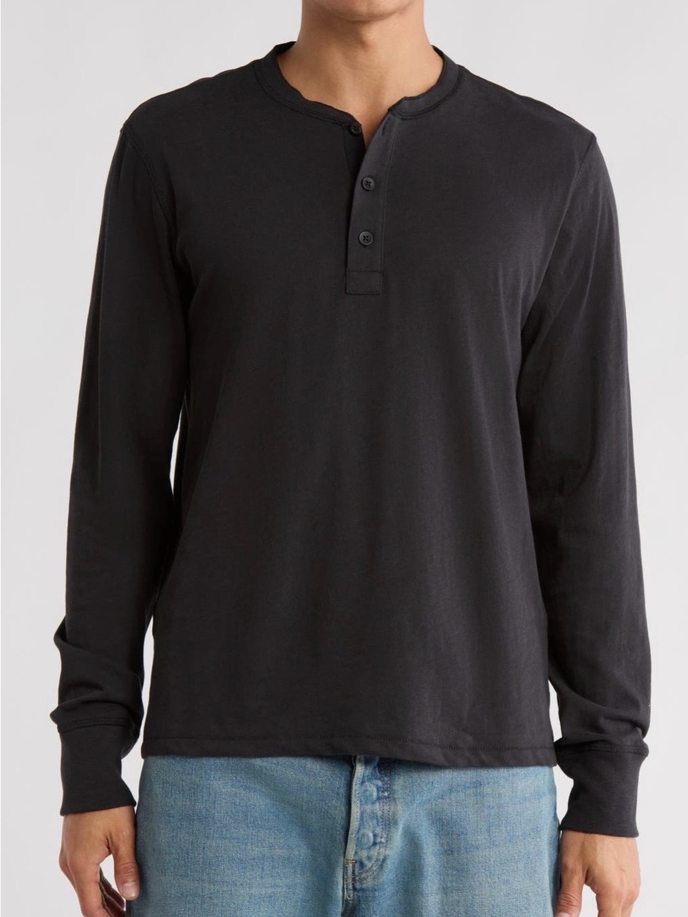 NWOT rag & bone Classic Slub Jersey Henley Size Medium